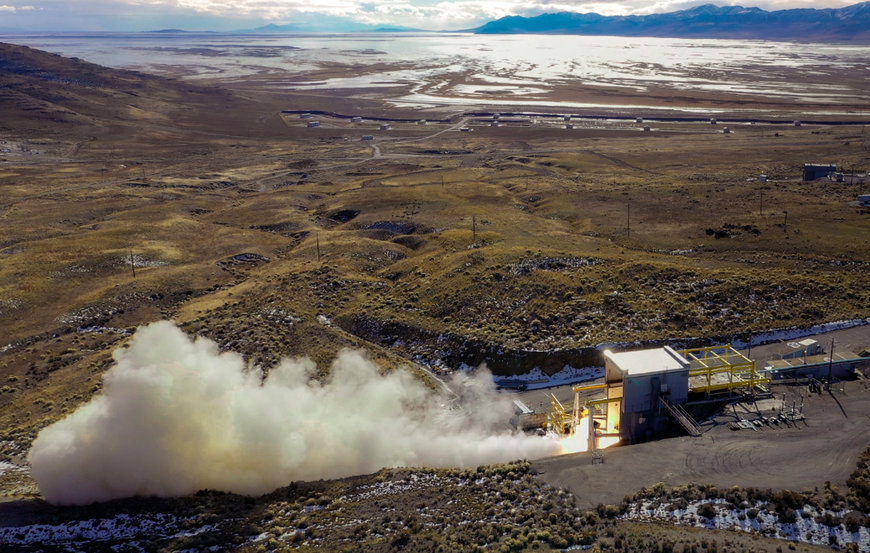 NORTHROP GRUMMAN SUCCESSFULLY TESTS A NEW SOLID ROCKET MOTOR DEVELOPED IN LESS THAN A YEAR